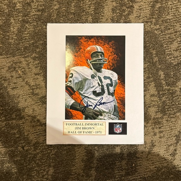 Jim Brown signed 8 x 10 photo - Picture 1 of 2
